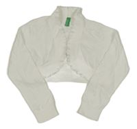 Bílé úpletové bolerko Benetton