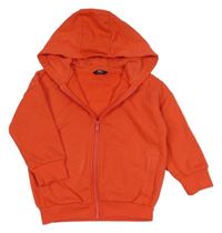 Červená propínací oversize mikina s kapucí Next