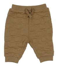 Hnědé vzorované tepláky Tu