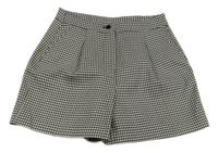 Béžovo-černé vzorované úpletové kraťasy Dunnes 