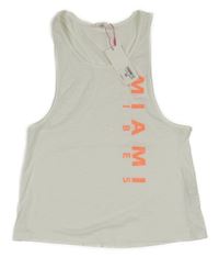 Nové - bílý top s nápisem Matalan