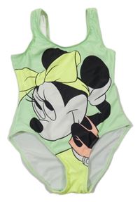 Zelené jednodílné plavky s Minnie Reserved