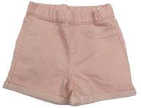 Světlerůžové riflové kraťasy H&M