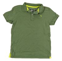 Khaki polo tričko H&M