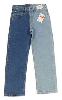 Světlemodro-modré loose rifle H&M