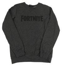 Tmavošedá mikina - Fortnite