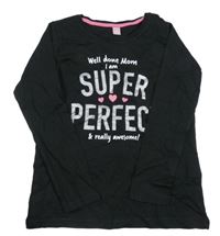 Černé triko s nápisem Dopodopo