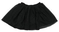 Černá tylová třpytivá sukně F&F