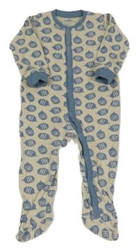 Smetanovo-modrý overal s nápisy Lupilu