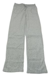 Nové - Světlešedé sametové tepláky Alive