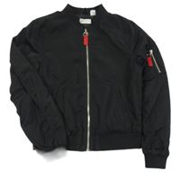 Černý šusťákový crop bomber - Friends H&M