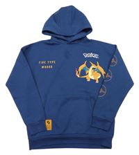 Tmavomodrá mikina s nápisy a draky a kapucí - Pokémon Primark