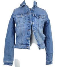 Dámská světlemodrá riflová crop bunda Denim 