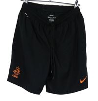 Pánské černé šusťákové sportovní funkční kraťasy s logem Nike 