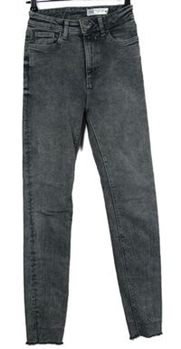 Dámské šedé skinny rifle Zara 
