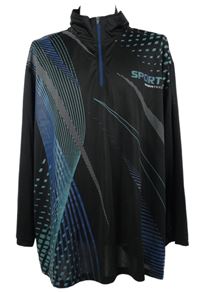 Pánské černo-modré vzorované sportovní triko Atlas vel. 3XL