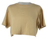 Dámské béžové crop tričko FSBN Sister 