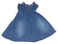 Modré riflové šaty Next