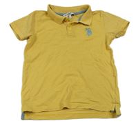 Žluté polo tričko s výšivkou U.S Polo assn
