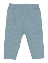 Světlemodré žebrované pletené kalhoty George