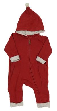 Červená tepláková kombinéza s kapucí H&M