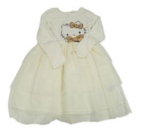 Smetanové bavlněno/tylové šaty s Hello Kitty H&M