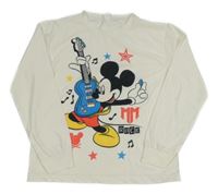 Bílé sportovní triko s Mickey Mousem