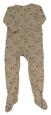 Béžový overal s pejsky H&M