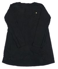 Černé triko s madeirou Zara