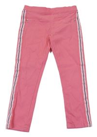 Růžové džegíny s pruhy Kids 