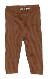 Hnědé pletené legíny H&M
