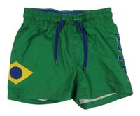 Zelené plážové kraťasy H&M