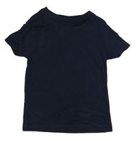 Tmavomodré tričko H&M