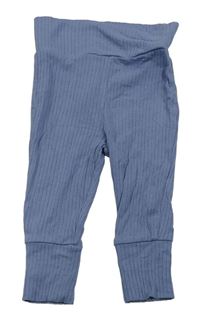 Světlemodré žebrované lehké tepláky Primark