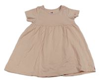 Světlerůžové bavlněné šaty H&M