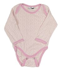 Světlerůžové vzorované body Ergee