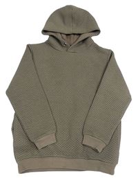 Hnědá prošívaná mikina s kapucí Next