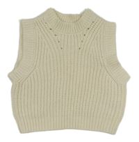 Smetanová pletená vesta Nutmeg