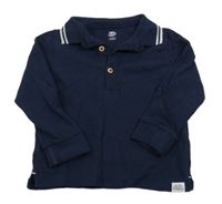 Tmavomodré polo triko F&F