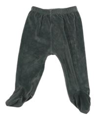 Šedé plyšové polodupky DKNY