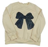 Béžová mikina s mašlí