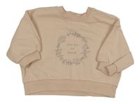 Pudrová oversize mikina s nápisem George