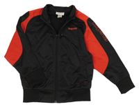 Černo-červená sportovní propínací mikina Kipsta