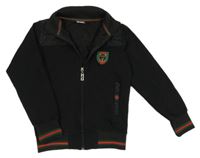 Černo-vzorovaná propínací mikina s šusťákovým prvkem Gucci