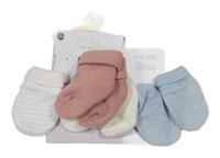 Nové - 4set - 2x thermo ponožky - růžové + smetanové + 2x modro-bílé rukavice