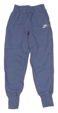 Fialovošedé tepláky s logem Nike