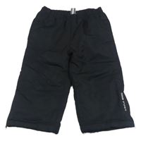Černé šusťákové oteplovačky Color kids