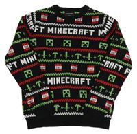 Černý svetr Minecraft 