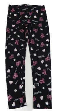 Černé legíny s kolečkovými bruslemi George 