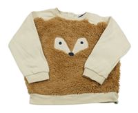 Béžovo-hnědá mikina s medvídkem Lupilu